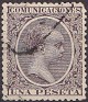 Spain 1889 Castaño 1 PTA Violeta Edifil 226